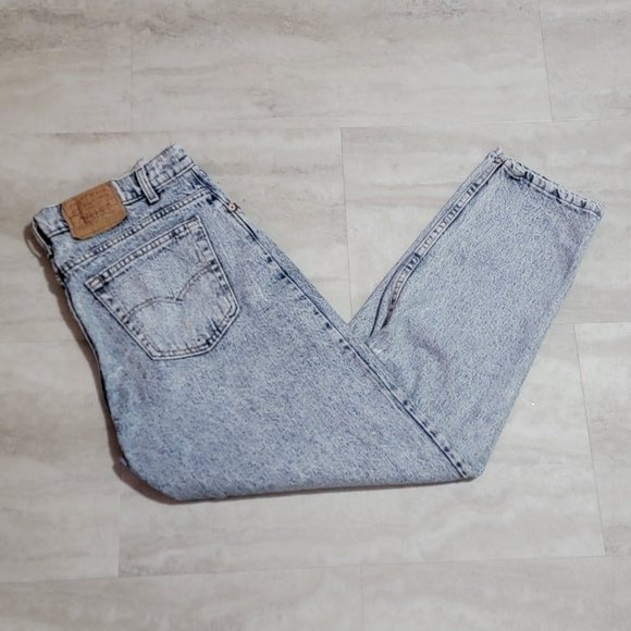 Vintage Levi Strauss & Co. Blue Acid Washed Jeans Tagless Approx 36 Waist